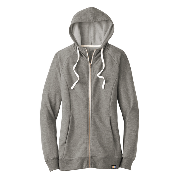 signature full-zip ladies' triblend terry hoodie