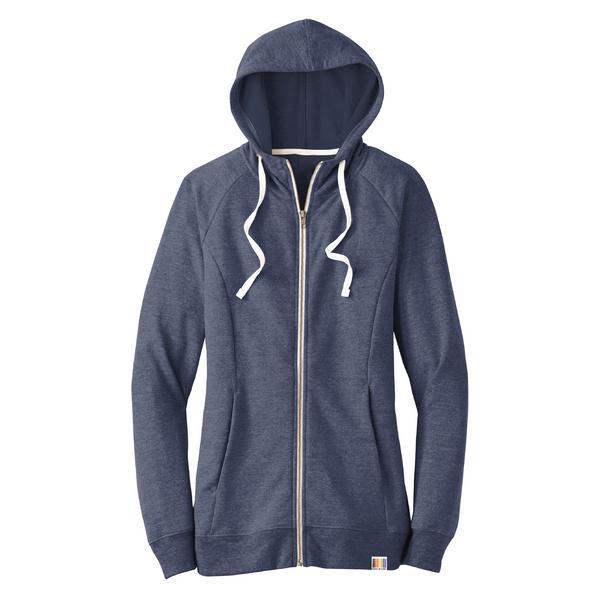 signature full-zip ladies' triblend terry hoodie