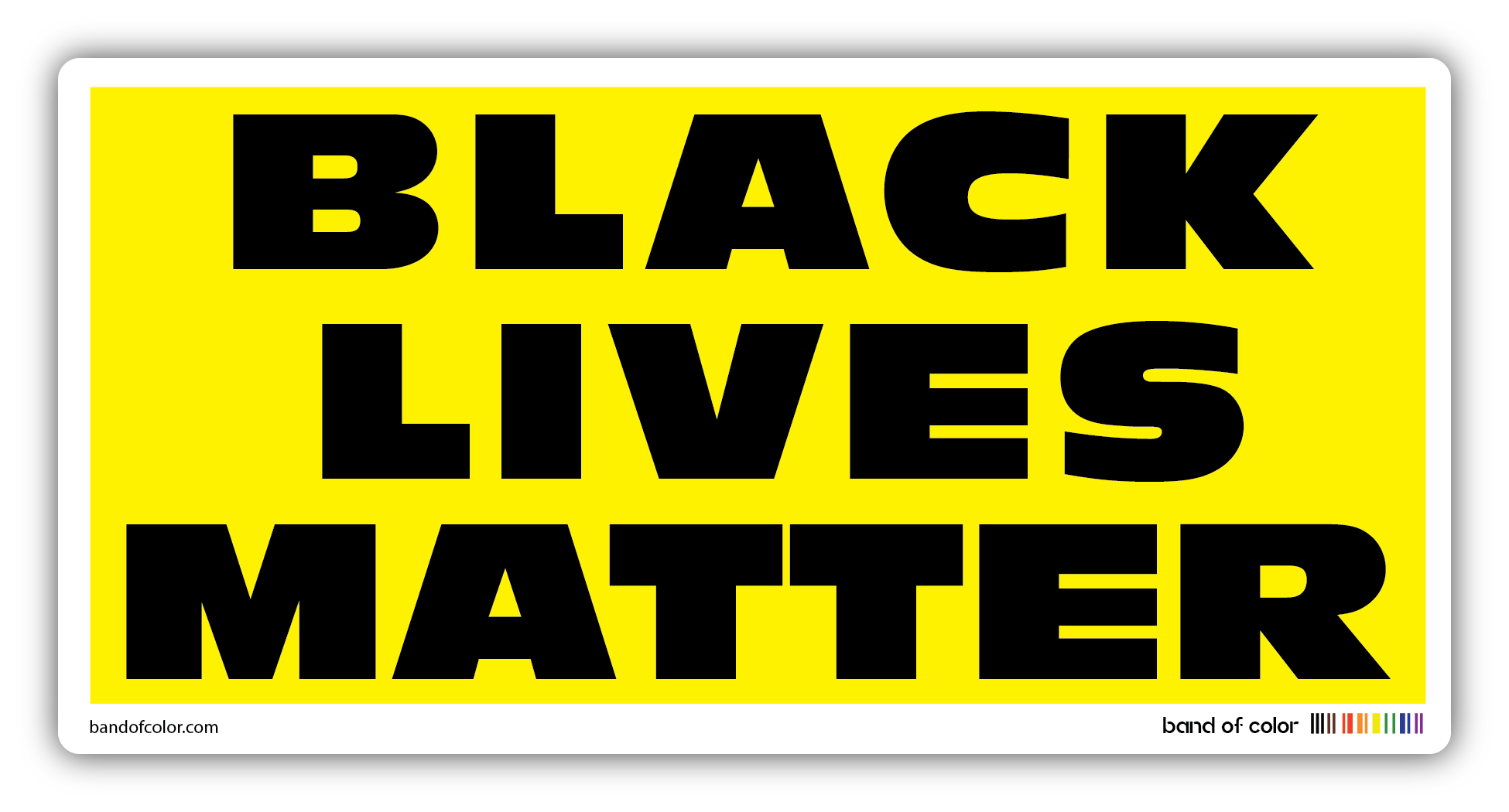BLACK LIVES MATTER sticker